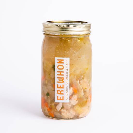 Order Chicken Soup 32 oz. Mason Jar food online from Erewhon Market store, Santa Monica on bringmethat.com