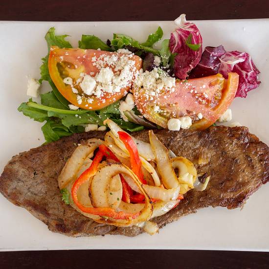 Order Bistec De Palomilla Encebollado food online from Club Tipico Dominicano store, Miami on bringmethat.com