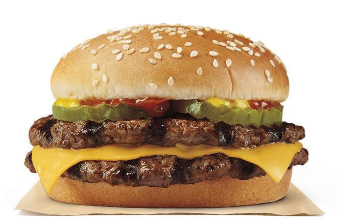 Order Double Cheeseburger food online from Burger King store, St Petersburg on bringmethat.com