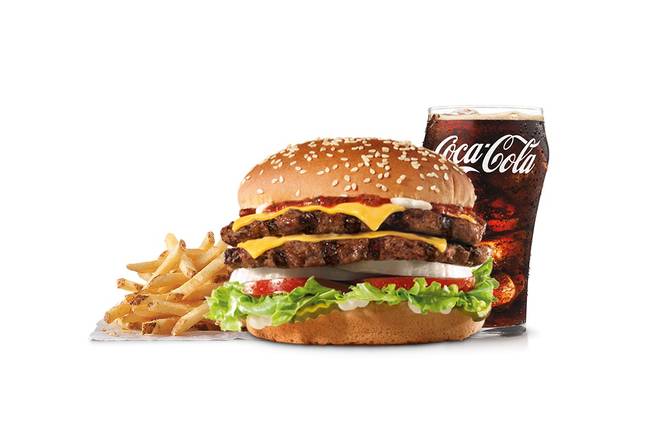 Order Super Star® with Cheese Combo food online from Hardee store, Chambersburg on bringmethat.com