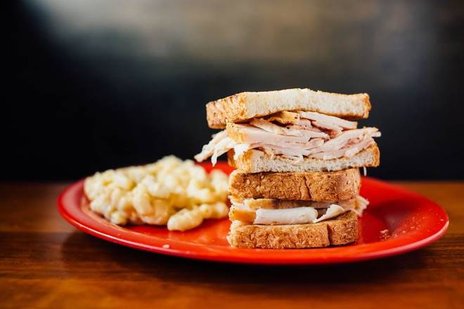 Order Turkey Sandwich with One Side food online from Bonos Pit Bar-B-Q & Catering store, Jacksonville on bringmethat.com