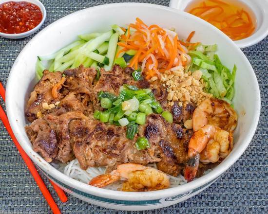 Order 46. Bun Tom Thit Nuong food online from Pho Ty Ii store, Hayward on bringmethat.com