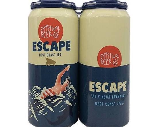 Order OffShoot Escape West Coast IPA 4pk-16oz Cans (7.1% ABV) food online from Silver Liquor Market store, Los Angeles on bringmethat.com