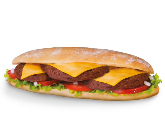 Menu sandwich triple steak