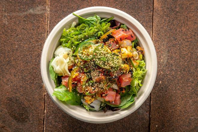 Order Medium Build Your Own (3 Scoops) food online from Poke House store, Fremont on bringmethat.com
