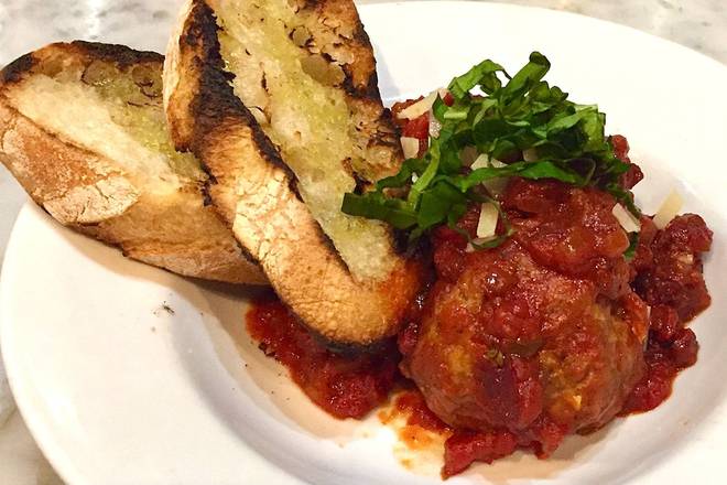 Order Wood-Fire Meatballs food online from In The Wood store, Berkeley on bringmethat.com
