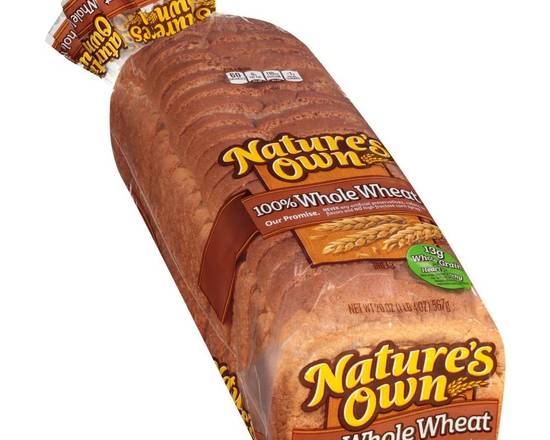 Order Nature's Own 100% Whole Wheat Bread food online from Fresko Market store, Miami on bringmethat.com