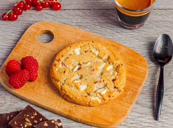 🍪🍓 Cookie chocolat blanc framboise