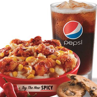 Order Spicy Famous Bowl Combo food online from Kfc store, Boulder on bringmethat.com