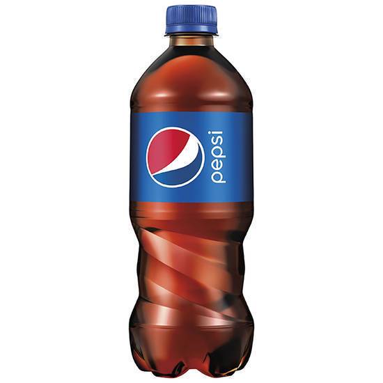 Order Pepsi Cola Bottle (20 oz) food online from Gilligan Retail store, Prescott on bringmethat.com