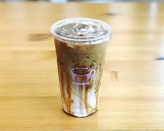 Order Caramel Macchiato food online from Cup Of Blooms store, San Mateo on bringmethat.com