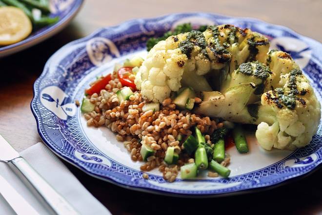Order Cauliflower Steak  food online from Founding Farmers DC store, Washington on bringmethat.com