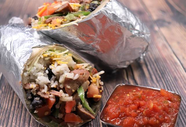 Order SPICY SAUSAGE BURRITO food online from Pepperjax Grill store, Grand Island on bringmethat.com