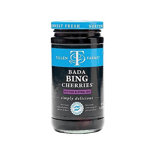 Order Tillen Farms Bada Bing Cherries 13.5oz food online from Everyday Needs By Gopuff store, Fairfield on bringmethat.com