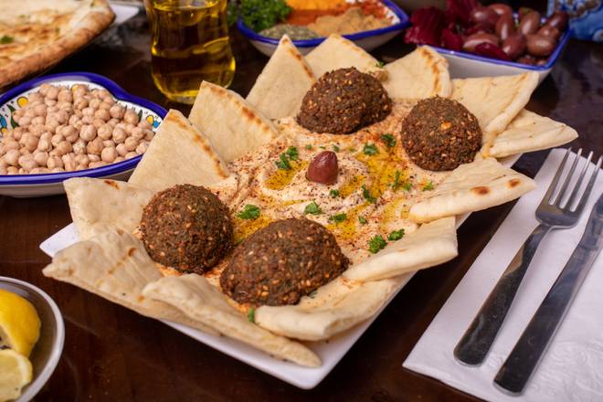 Order Falafel Plate food online from Kabob Xpress store, Evansville on bringmethat.com