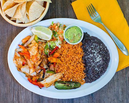 Order Chicken Fajitas food online from Benny's Tacos & Chicken Rotisserie - Culver City store, Los Angeles on bringmethat.com
