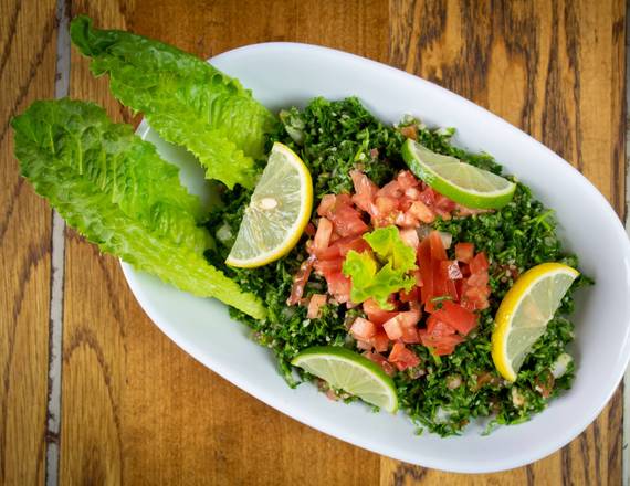 Order Tabbouli Salad (V)  food online from Shawarmin Grill store, Saint Paul on bringmethat.com