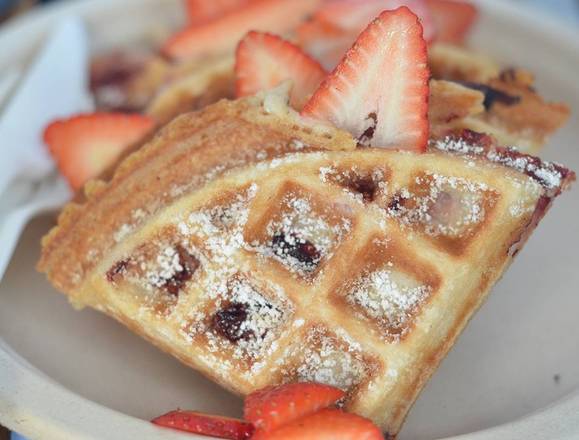 Order Strawberry Guava Mochi Waffle food online from SPRO Mission Dolores/Castro store, San Francisco on bringmethat.com