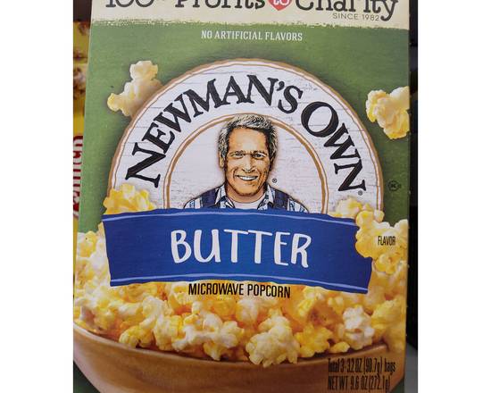 Order Newman's own butter popcorn  food online from Richmond Food Center store, Richmond on bringmethat.com