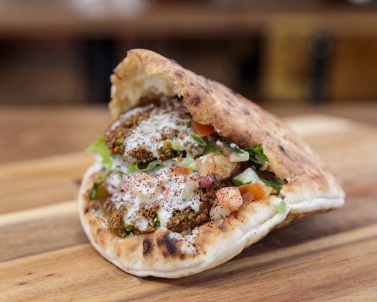 Order Falafel Fluffy Pita food online from Layla's Falafel store, Stamford on bringmethat.com