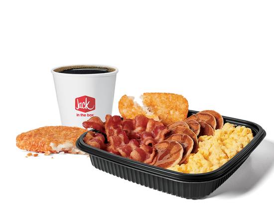 Order Jumbo Breakfast Platter w/ Bacon Combo food online from Jack In The Box store, Castaic on bringmethat.com
