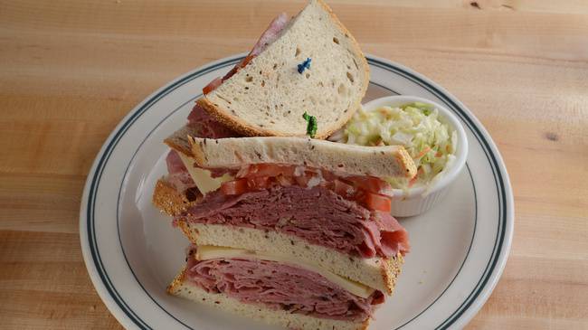 Order Hot Pastrami & Corned Beef with Swiss food online from Brent Deli store, Westlake Village on bringmethat.com