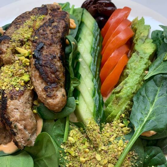 Order Daddy Patty Platter with Mix Veggies  ( 4 Net Carbs)  GF food online from Ketoeat store, Dallas on bringmethat.com