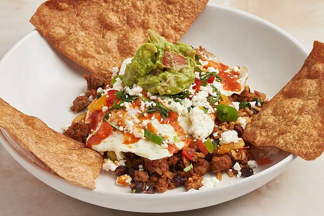 Order Organic Bison Huevos Rancheros  food online from Silver Diner store, Falls Church on bringmethat.com