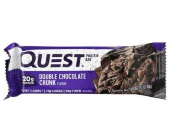 Order Quest Double Chocolate Chunk Protein Bar food online from Shell store, Tampa on bringmethat.com