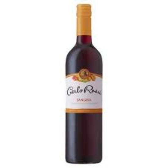 Order CARLO ROSSI SANGRIA 750ML BOTTLE food online from Duke Liquor & Jr. Market store, Los Angeles on bringmethat.com