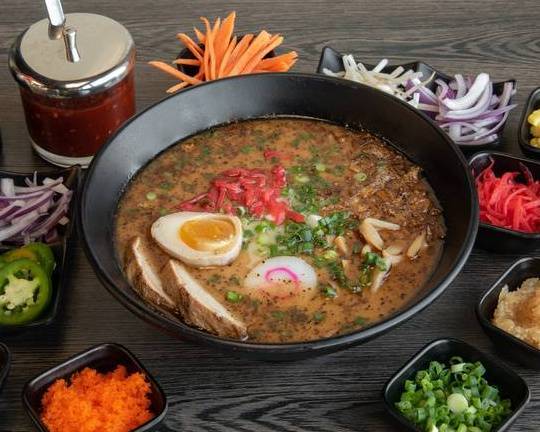 Order Black Garlic Ramen food online from 369 Ramen & Poke store, Redondo Beach on bringmethat.com