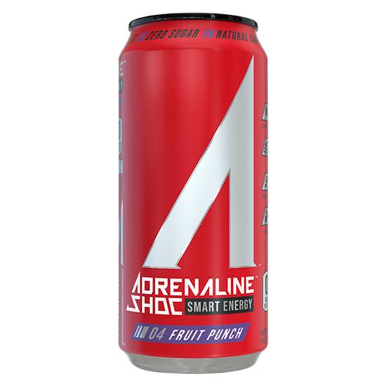 Order ASHOC Fruit Punch Smart Energy Drink 16oz Can food online from Everyday Needs by Gopuff store, Coral Gables on bringmethat.com