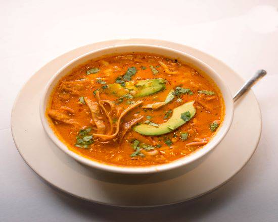Order Tortilla Soup (bowl) food online from Los Jefes Grill store, Metairie on bringmethat.com