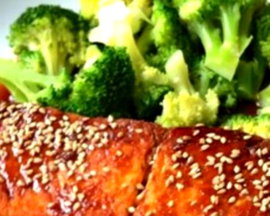 Order Teriyaki Salmon food online from T's Thai Restaurant store, Los Angeles on bringmethat.com