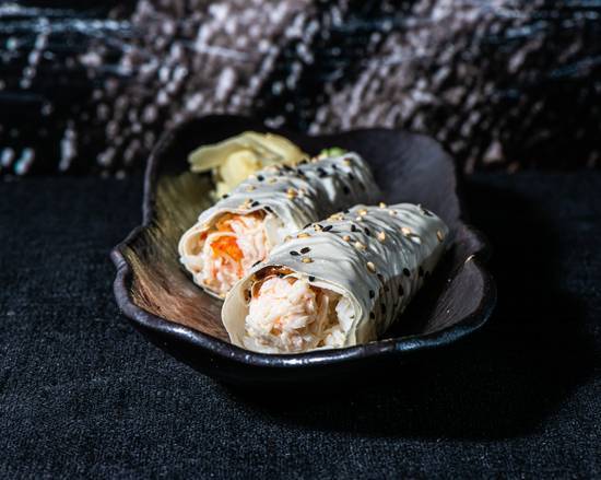 Order Baked Crab Handroll food online from Katsuya Hollywood store, Los Angeles on bringmethat.com