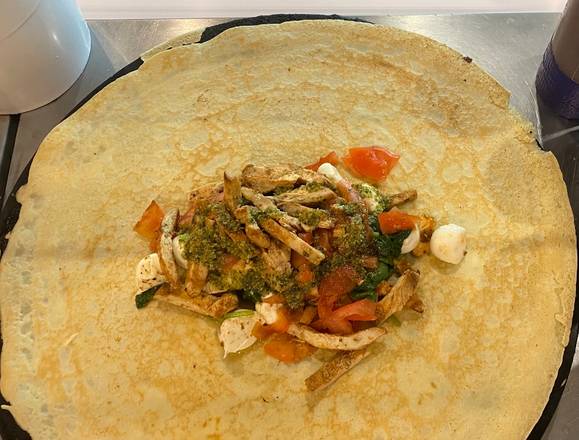 Order The Pesto Is Yet To Come Crepe food online from Habeeb Grill By Pita Grill And Creperie store, Franklin on bringmethat.com