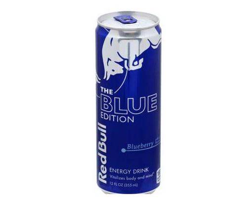 Order Red Bull Energy Blue Edition (12 oz) food online from Shell store, Tampa on bringmethat.com