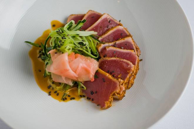 Order SEARED AHI TUNA food online from Sullivan's store, Omaha on bringmethat.com