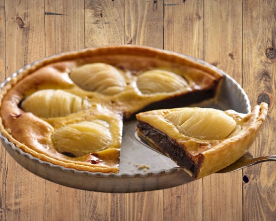 Tarte amandine poire chocolat