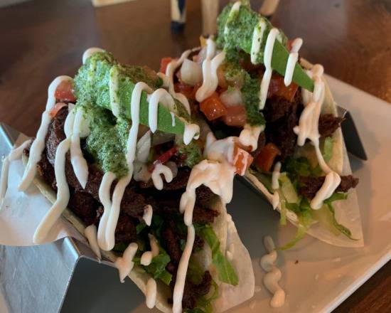 Order Crispy Beefless Tacos food online from Love Organic Cafe store, West Hollywood on bringmethat.com