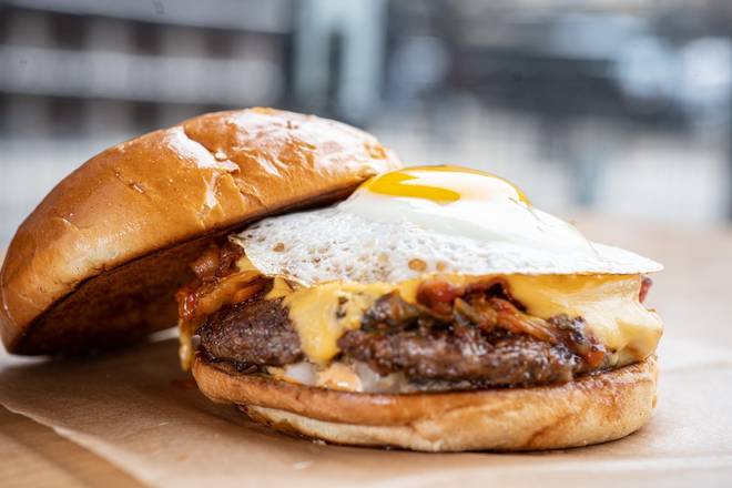 Order KIMCHI BURGER food online from Bopngrill store, Chicago on bringmethat.com