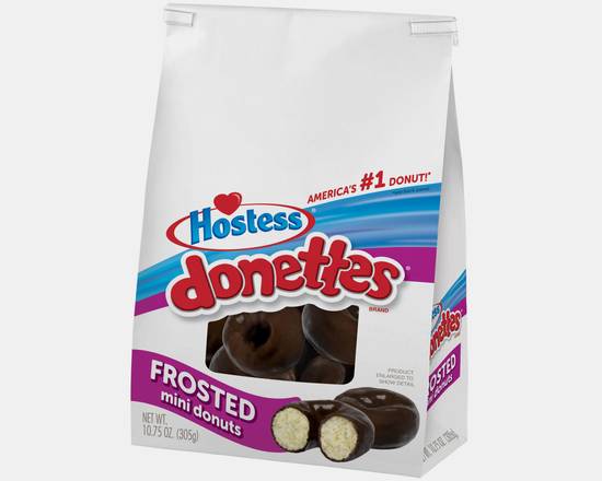 Order Hostess Donettes Frosted Mini Donuts 18 Count food online from Fresko Market store, Miami on bringmethat.com