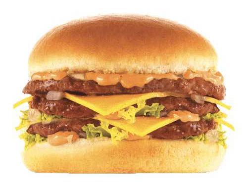 Triple cheese burger 