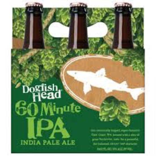 Order Dogfish 60 Minute 6 Pack CANS 6%ABV food online from Princess Liquors store, Port Saint Lucie on bringmethat.com