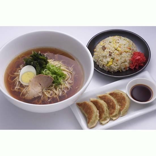 Order Ramen , 4pcs Gyoza & 1/2-Fried Rice food online from Mr. Ramen store, Los Angeles on bringmethat.com