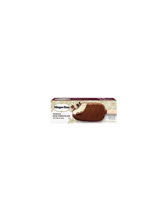 Order Haagen-Dazs Vanilla Milk Chocolate Bar 3 OZ food online from Chevron Extramile store, W Sacramento on bringmethat.com